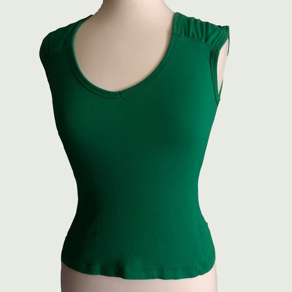 Emerald Green cap sleeve top  by Energie